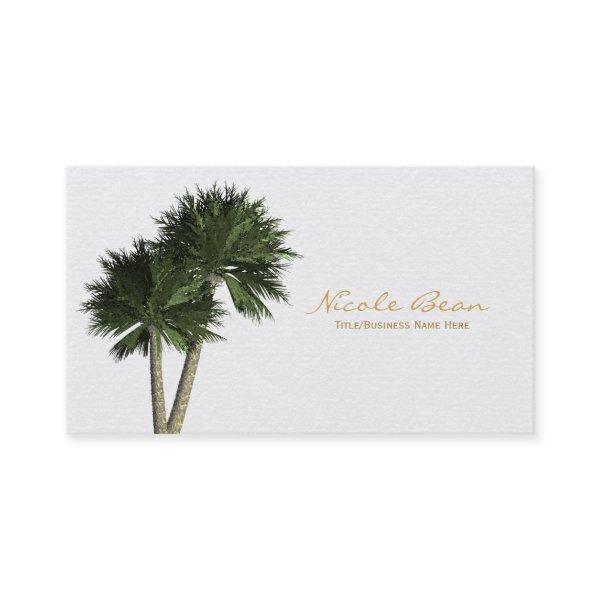 Palm Trees on White Elegant