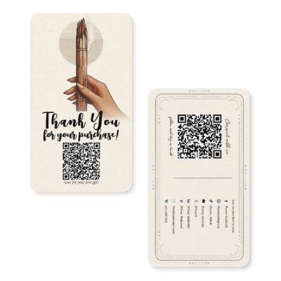 Palo Santo Gift Purchase QR Social Media Connect
