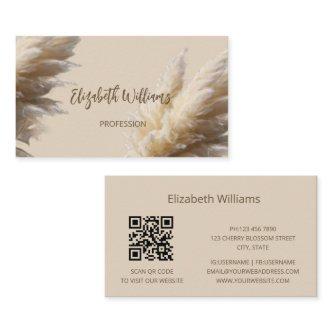 Pampas Grass Photo Realistic | QR Code