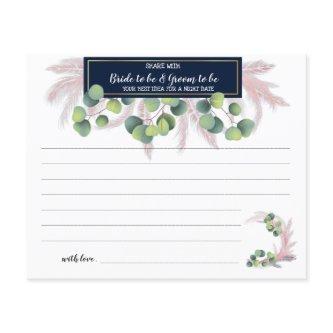 Pampas Grass Share a Date Night Bridal Shower Card Flyer
