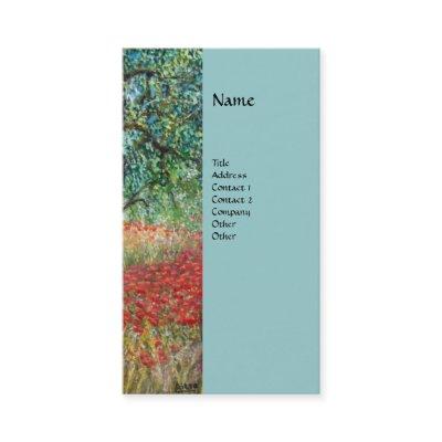 PAN,OLIVE TREE AND POPPY FIELDS monogram,blue