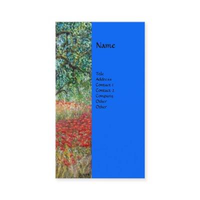PAN,OLIVE TREE AND POPPY FIELDS monogram,blue
