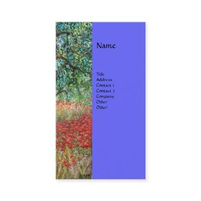 PAN,OLIVE TREE AND POPPY FIELDS monogram,blue