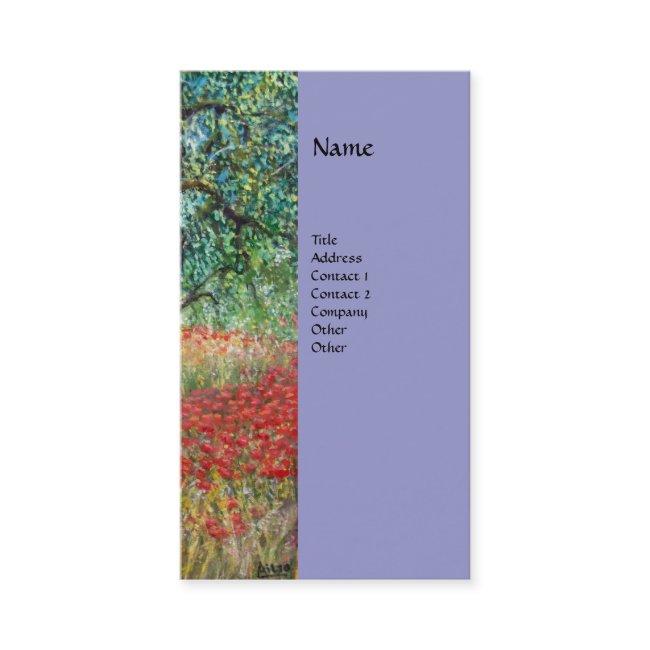 PAN,OLIVE TREE AND POPPY FIELDS monogram,blue