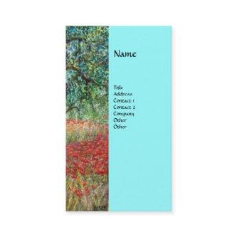 PAN,OLIVE TREE AND POPPY FIELDS monogram,blue