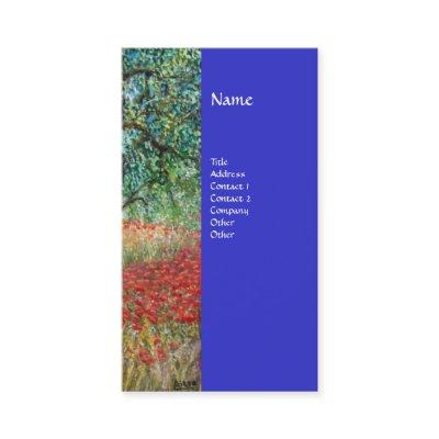 PAN,OLIVE TREE AND POPPY FIELDS monogram,blue