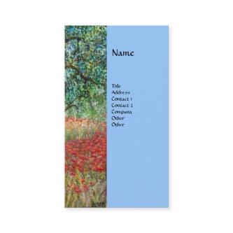 PAN,OLIVE TREE AND POPPY FIELDS monogram,blue