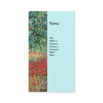 PAN,OLIVE TREE AND POPPY FIELDS monogram,blue