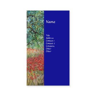 PAN,OLIVE TREE AND POPPY FIELDS monogram,blue