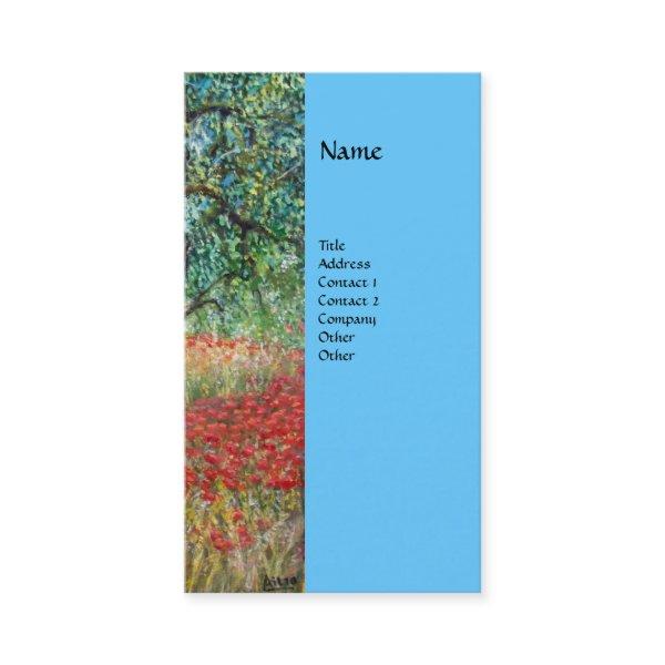 PAN,OLIVE TREE AND POPPY FIELDS monogram,blue