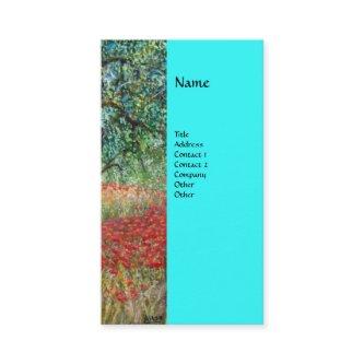 PAN,OLIVE TREE AND POPPY FIELDS monogram,blue