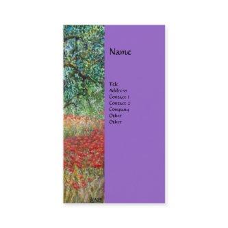 PAN,OLIVE TREE AND POPPY FIELDS monogram,purple