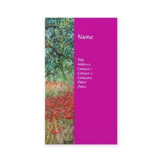 PAN,OLIVE TREE AND POPPY FIELDS monogram,purple