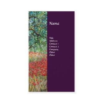 PAN,OLIVE TREE AND POPPY FIELDS monogram,purple