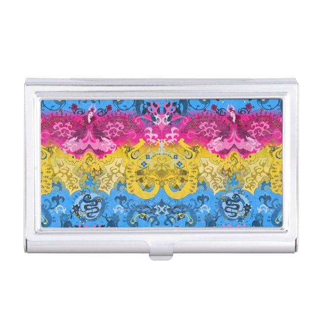 Pansexual Dragon Damask - Pride Flag Colors Case