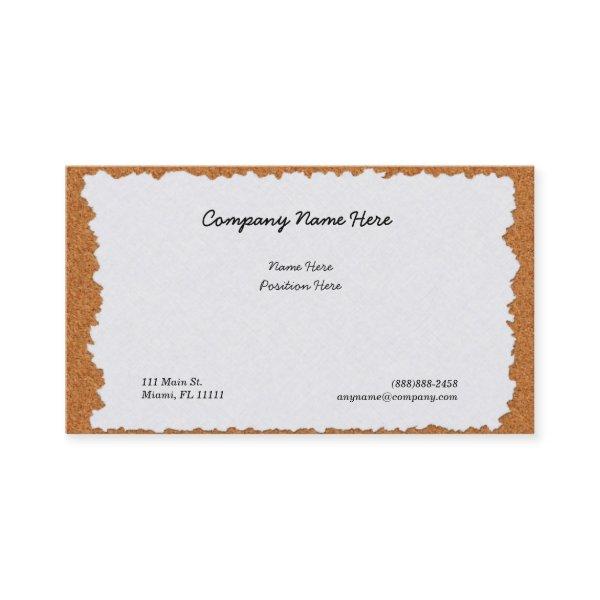 Paper on Cork Board