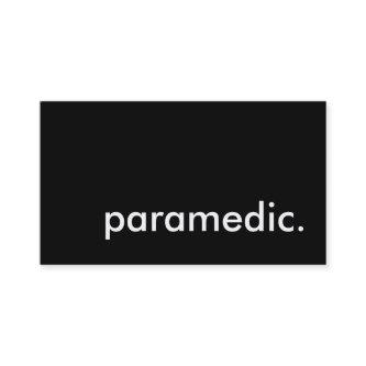 paramedic.