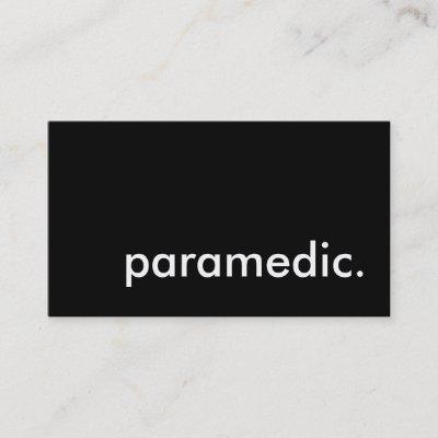 paramedic.