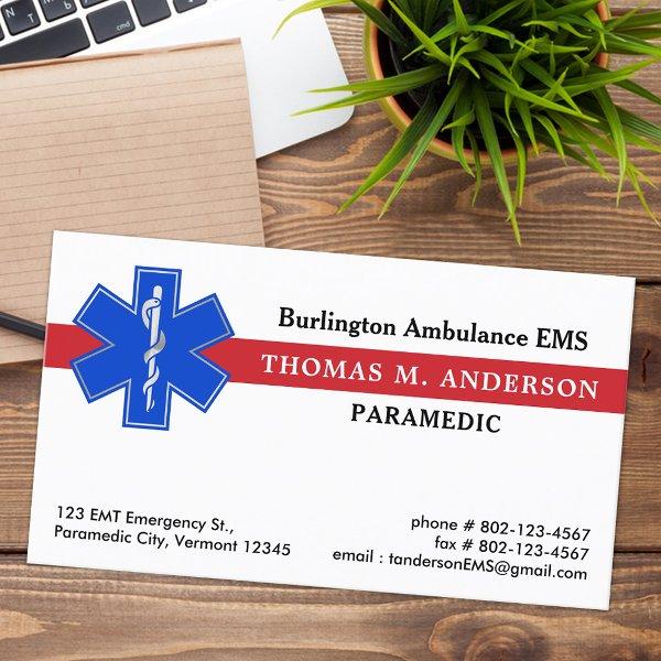 Paramedic Emergency Medical EMS EMT Star Of Life