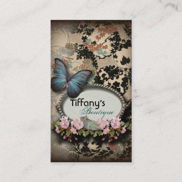 Paris victorian floral french butterfly