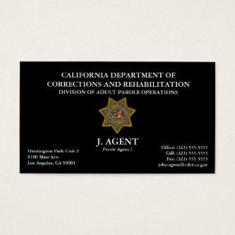 Parole Agent  in Black
