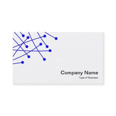 Particle Tracks - Blue on White
