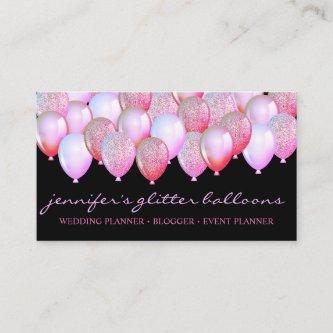 Party Decoration Glitter Balloons Sparkles Pink