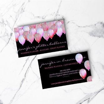 Party Decoration Glitter Balloons Sparkles Pink