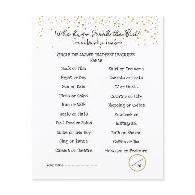 party game Advice for Graduate double-sided Flyer