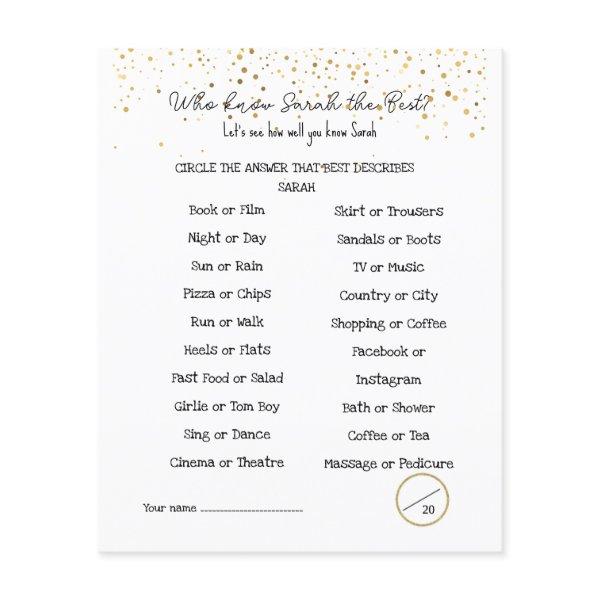 party game Advice for Graduate double-sided Flyer