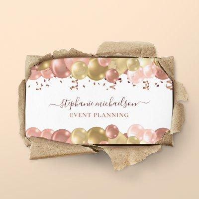 Party Planner Rose Gold Balloon QR Code