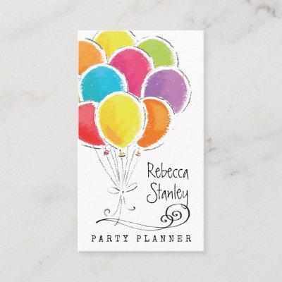 Party Planner Watercolor Balloons Professional