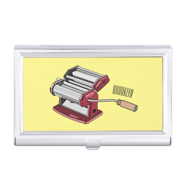 Pasta maker cartoon illustration case