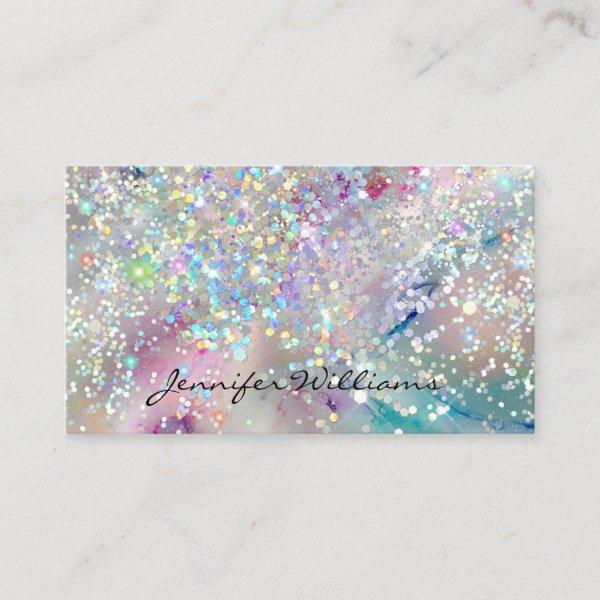 Pastel Alcohol Ink Holographic Glitter QR Code