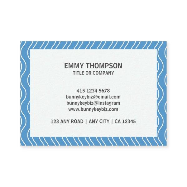 Pastel Blue Wave QR Scan Company