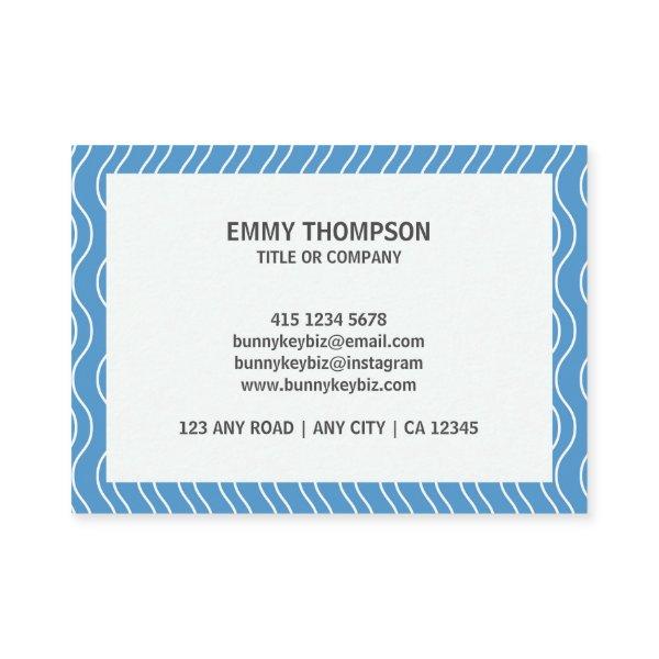 Pastel Blue Wave QR Scan Company