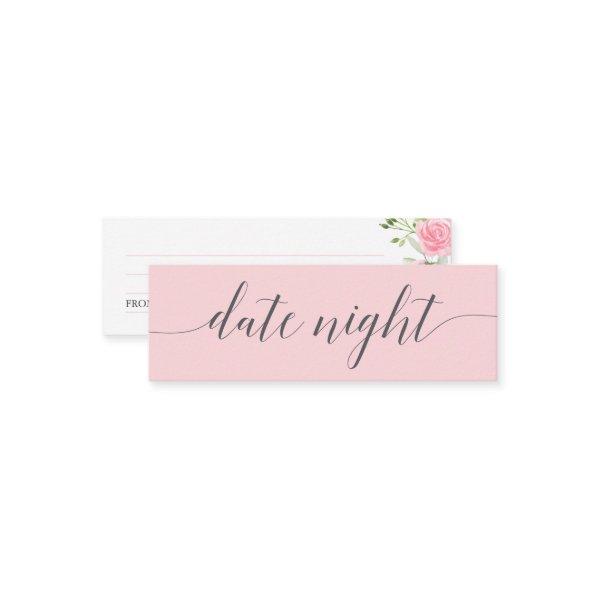 Pastel Blush Bridal Shower Date Night Jar Cards
