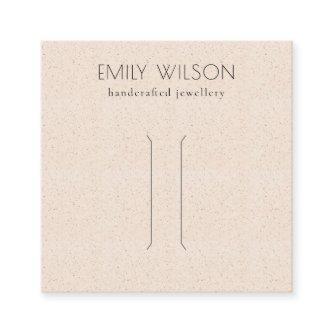 Pastel Blush Pink Ceramic Texture Hair Pin Display Square