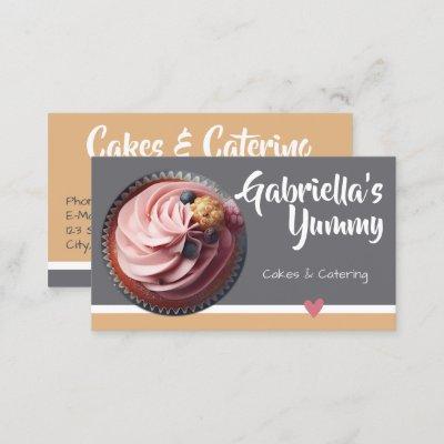 Pastel Caramel Cupcake Cake Photo Template Sweet
