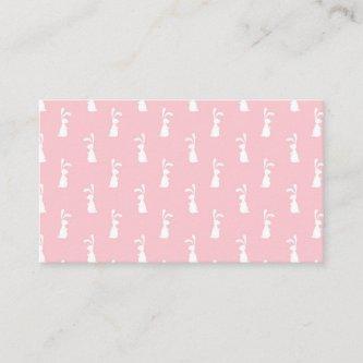 Pastel Color Bunny Pattern Pink Background Pet