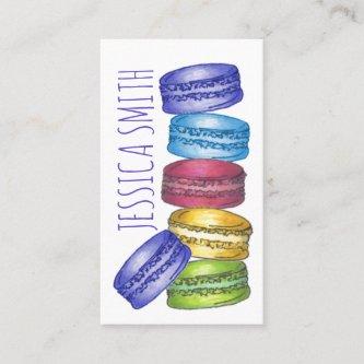 Pastel French Macaron Cookies Bakery Pastry Chef
