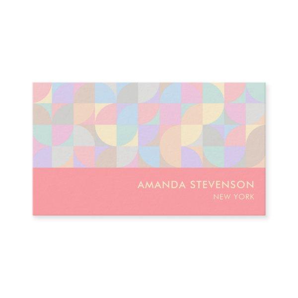 Pastel geometric pattern