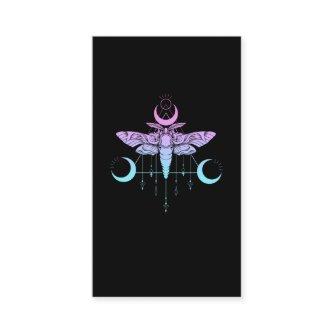 Pastel Goth Moon Kawaii Aesthetic Moth