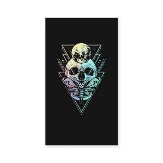 Pastel Goth Moon Skull Gothic Wicca Crescent Moth