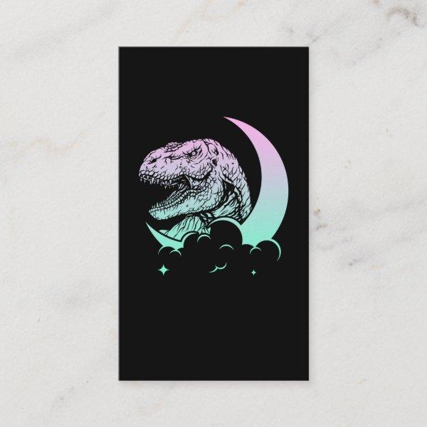 Pastel Goth Trex Moon Wiccan Dinosaurs