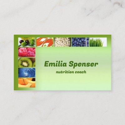 Pastel Green Healthy Life/Nutritionist Card