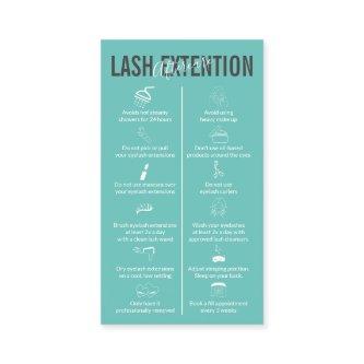 Pastel Green Icon Makeup Lash Extension Aftercare