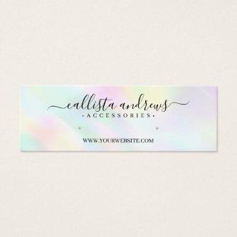 Pastel Holographic Rainbow Earring Display Card