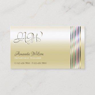 Pastel Pearl Cream Shimmery Effects with Initials
