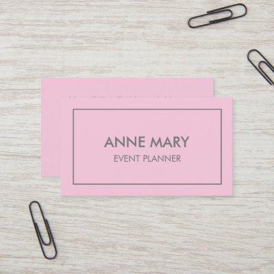 Pastel Pink Grey Gray Girly Event Planner Modern